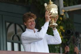 Jannik Sinner may have changed the direction Darren Cahill is heading thanks to his Wimbledon win. Photo: AP PHOTO
