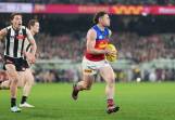 Lion Lachie Neale will miss the run to the finals after injurying a quad in the win over the Pies. Photo: Scott Barbour/AAP PHOTOS