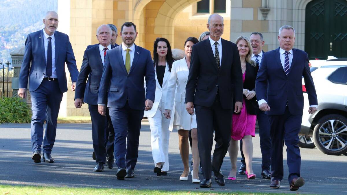 Jeremy Rockliff says the Liberals are committed to policies they took to the election. (Ethan James/AAP PHOTOS)