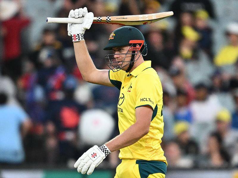 An unbeaten Cameron Green half-century has steered Australia to another T20I win over West Indies. Photo: Joel Carrett/AAP PHOTOS An unbeaten Cameron Green half-century has steered Australia to another T20I win over West Indies. Photo: Joel Carrett/AAP PHOTOS