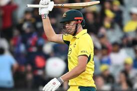An unbeaten Cameron Green half-century has steered Australia to another T20I win over West Indies. Photo: Joel Carrett/AAP PHOTOS