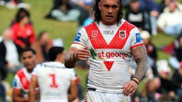 Jaydn Su'A could be out for up to six weeks with the knee injury he suffered against the Cowboys. Photo: Jeremy Ng/AAP PHOTOS