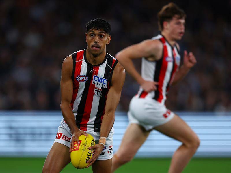 The Saints will look again to Nasiah Wanganeen-Milera to snap their losing streak against Melbourne. Photo: Morgan Hancock/AAP PHOTOS