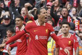 Virgil van Dijk has signed a new two-year deal to remain with Liverpool. Photo: AP PHOTO