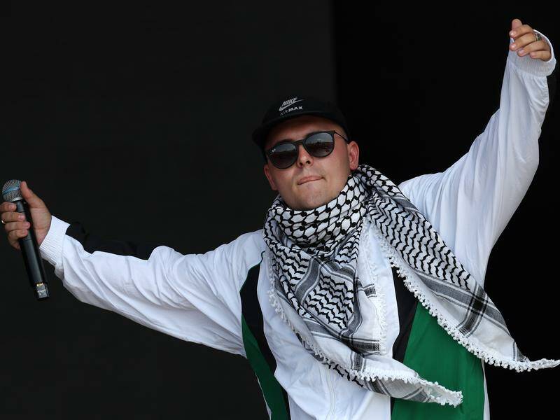 Belfast-based Kneecap has accused Israel of committing war crimes during its performances. Photo: EPA PHOTO