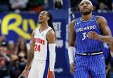 Detroit have come from 3-1 down in the series to eliminate Orlando and progress in the NBA playoffs. Photo: AP PHOTO