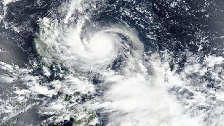 NASA satellite images show Super Typhoon Noru approaching the Philippines. (AP PHOTO)