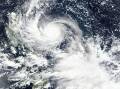 NASA satellite images show Super Typhoon Noru approaching the Philippines. (AP PHOTO)