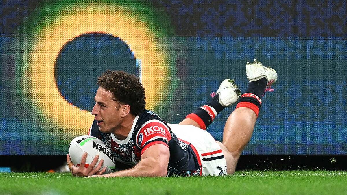 Roosters winger Mark Nawaqanitawase has become a try-scoring sensation in the NRL. (Dave Hunt/AAP PHOTOS) Roosters winger Mark Nawaqanitawase has become a try-scoring sensation in the NRL. (Dave Hunt/AAP PHOTOS)