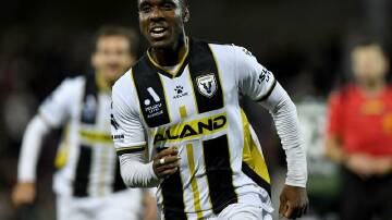 Former Adelaide and Macarthur player Al Hassan Toure has signed a two-year deal with Sydney FC.  Photo: Bianca De Marchi/AAP PHOTOS