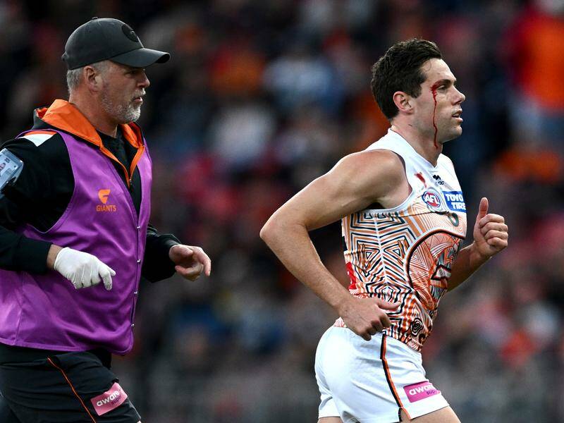 Josh Kelly is one of two GWS stars out injured for the rest of the home-and-away season. Photo: Dan Himbrechts/AAP PHOTOS Josh Kelly is one of two GWS stars out injured for the rest of the home-and-away season. Photo: Dan Himbrechts/AAP PHOTOS