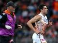 Josh Kelly is one of two GWS stars out injured for the rest of the home-and-away season. Photo: Dan Himbrechts/AAP PHOTOS