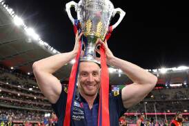 As 2021 premiership coach, Simon Goodwin will always hold a special place in Demons fans' hearts.   Photo: Richard Wainwright/AAP PHOTOS