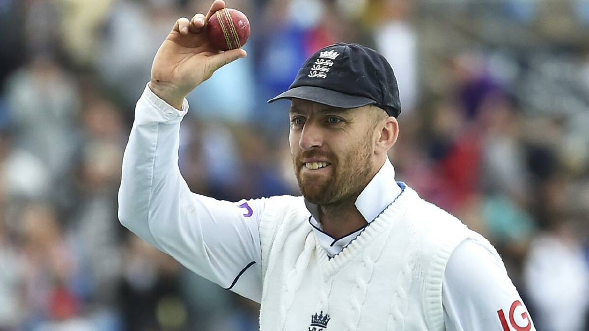 Six wickets from Jack Leach helped Somerset sweep to victory over Durham. (AP PHOTO)