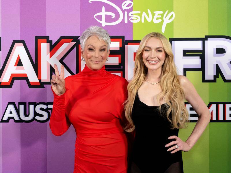 Jamie Lee Curtis and Lindsay Lohan have hit the red carpet for Sydney's Freakier Friday premiere. Photo: Steven Markham/AAP PHOTOS Jamie Lee Curtis and Lindsay Lohan have hit the red carpet for Sydney's Freakier Friday premiere. Photo: Steven Markham/AAP PHOTOS