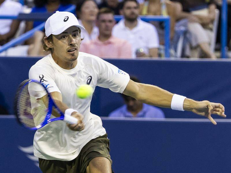 Alex de Minaur has proved too strong in the Washington semis for his French opponent. Photo: EPA PHOTO Alex de Minaur has proved too strong in the Washington semis for his French opponent. Photo: EPA PHOTO