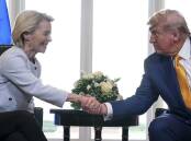 Donald Trump and Ursula von der Leyen shake hands after reaching a US-EU trade deal framework Photo: AP PHOTO