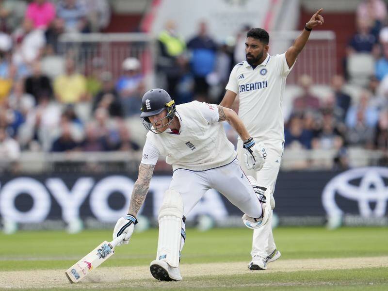 England captain Ben Stokes runs between the wickets on his way to a century against India. Photo: AP PHOTO England captain Ben Stokes runs between the wickets on his way to a century against India. Photo: AP PHOTO
