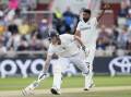 England captain Ben Stokes runs between the wickets on his way to a century against India. Photo: AP PHOTO