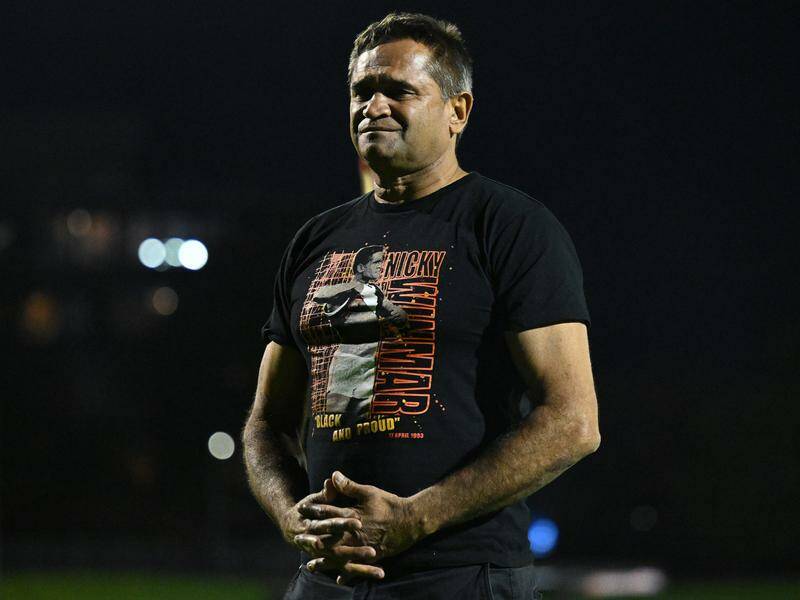Nicky Winmar has faced court on assault and choking charges. Photo: James Ross/AAP PHOTOS Nicky Winmar has faced court on assault and choking charges. Photo: James Ross/AAP PHOTOS