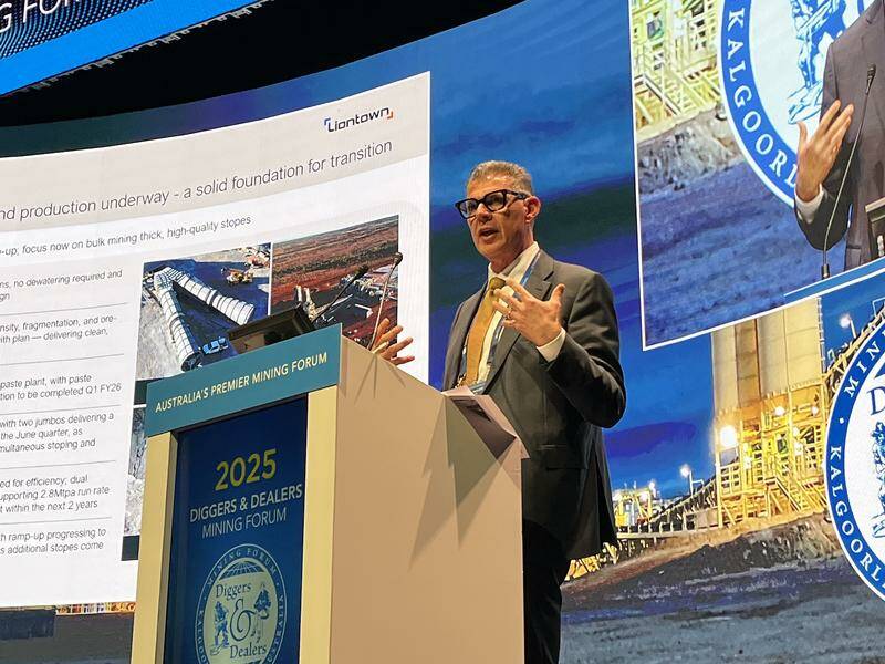 Liontown chief executive Tony Ottaviano wants to see a stable and sustainable price for lithium. Photo: Jacob Shteyman/AAP PHOTOS