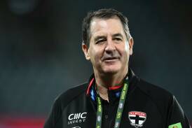 St Kilda head coach Ross Lyon isn't getting carried away by the comeback win over Melbourne. Photo: Joel Carrett/AAP PHOTOS