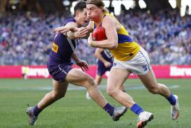 Injured star Harley Reid's power and skill will be sorely missed by West Coast.
 Photo: James Worsfold/AAP PHOTOS