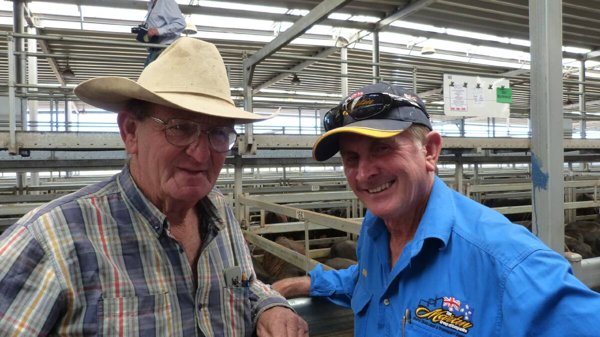 Graham Mack, Albury, (left) 65 and John Crawford, Martins Transport, who turned 70 on Christmas Day. Graham Mack, Albury, (left) 65 and John Crawford, Martins Transport, who turned 70 on Christmas Day.