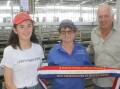 Margaret and John Hallyburton, with daughter Emma were awarded the best presented ribbon for a yard of their Boirado Angus heifers. They also donated two steers raising $2560 for the Dolly's Dream foundation. 